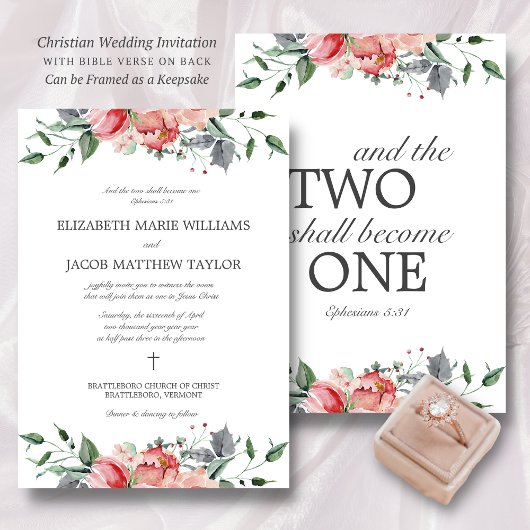 Elisabeth Two wird eine Christliche Hochzeit Einladung