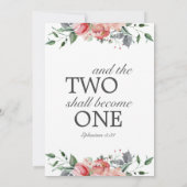 Elisabeth Two wird eine Christliche Hochzeit Einladung (Rückseite)