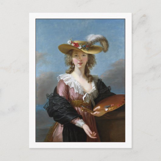 Elisabeth Vigee Lebrun Fine Art Self Portrait Postkarte (Vorderseite)