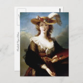 Elisabeth Vigee-Lebrun Selbstportrait Postkarte (Vorne/Hinten)