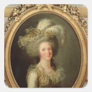 Elisabeth von Frankreich genannt Madame Elisabeth Quadratischer Aufkleber