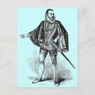 elisabethanische Kostüme Postkarte