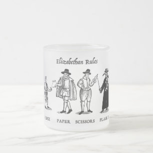 Elisabethanische Regeln (Tasse) Mattglastasse