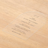 Elise Elegant Wedding Acryleinladungen (Ablage )