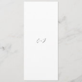 Elise Elegant Wedding Menükarte (Rückseite)