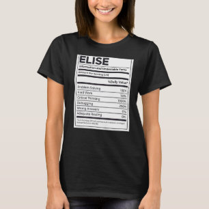 Elise Nutrition Information Problem lösen hartes W T-Shirt