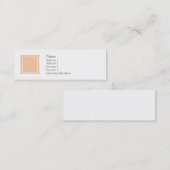 Elise - Pfirsich Mini Visitenkarte (Vorne/Hinten)