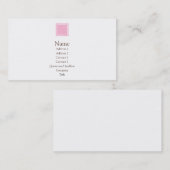 Elise - Rosa Visitenkarte (Vorne/Hinten)