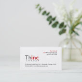 Elises Visitenkarte Thinc Savanne (Stehend Vorderseite)
