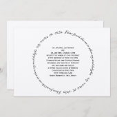 Elisheva Einladung (Vorne/Hinten)