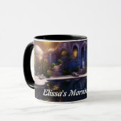 Elissas Morgenbraue Personalisiert anpassbar Tasse (Vorderseite Links)