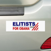 Elitäre für Obama Autoaufkleber (Auf Auto)