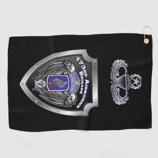 Elite 173. Im Flugzeug Brigade-Kampfteam Golfhandtuch (Horizontal)