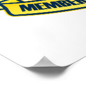 Elite 1 % (blau) poster (Ecke)