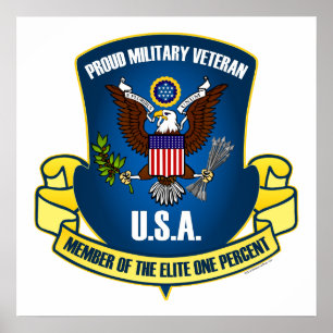 Elite 1 % (blau) poster