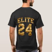 Elite 24 Gold Athletic Typography T-Shirt (Rückseite)