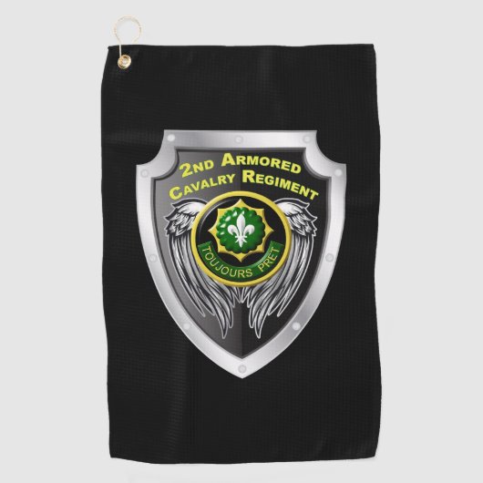 Elite 2. Armored Cavalry Regiment Golfhandtuch (Vorderseite)