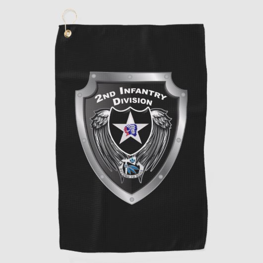 Elite-2. Infanterie-Division Indianhead Division Golfhandtuch (Vorderseite)