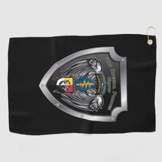 Elite-3. Sondereinsatzgruppe Im Flugzeug Golfhandtuch (Horizontal)