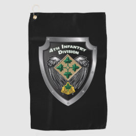 Elite 4th Infantry Division "Steadfast and Loyal" Golfhandtuch