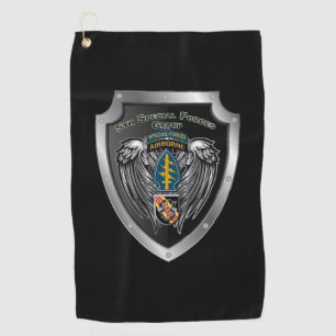 Elite 5. Special Forces Group (Im Flugzeug) Golfhandtuch