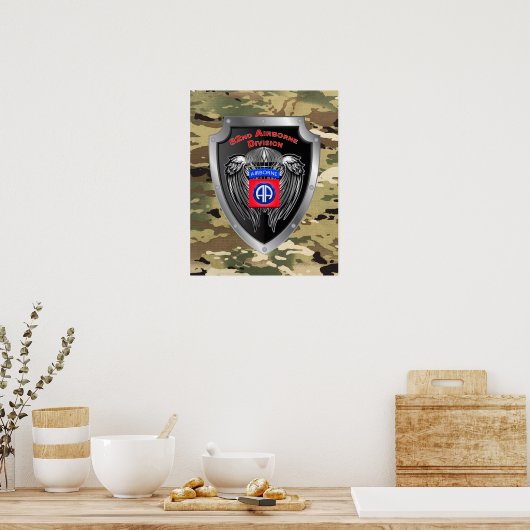 Elite 82. Im Flugzeug Abteilung Poster (Küche)