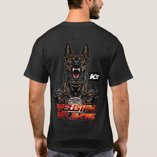 ELITE Belgische Malinois Extreme Dog Fortbildung T-Shirt (Rückseite)