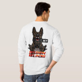 ELITE Belgischer Malinois Extremer Hund Fortbildun T-Shirt (Schwarz voll)