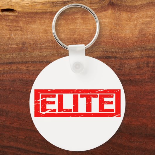 Elite-Briefmarke Schlüsselanhänger (Rückseite)