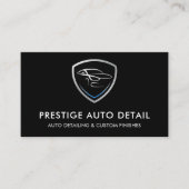 Elite Car Wash QR Code Vehicle Detailing Service Visitenkarte (Vorderseite)