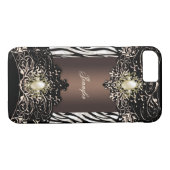 Elite Chocolate Zebra Black Pearl Brown 2 Case-Mate iPhone Hülle (Rückseite (Horizontal))