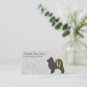 Elite Dog Grooming Elegant Golden Shears Visitenkarte (Stehend Vorderseite)