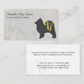 Elite Dog Grooming Elegant Golden Shears Visitenkarte (Vorne/Hinten)