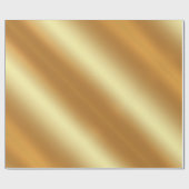 Elite Gold Look Elegante Modernes Goldenes Glossy- Geschenkpapier (Flach)