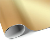 Elite Gold Look Elegante Modernes Goldenes Glossy- Geschenkpapier (Rolleneckpunkt)