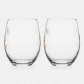 Elite Gold Tulip Set Weinglas Ohne Stiel (Rechts)