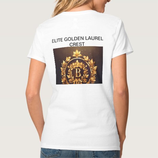 Elite Golden Laurel Wappen Logo T-Shirt (Rückseite)