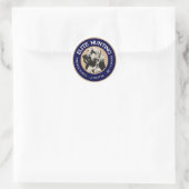 Elite Hunting Hostel Runder Aufkleber (Tasche)
