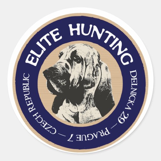 Elite Hunting Hostel Runder Aufkleber (Vorderseite)
