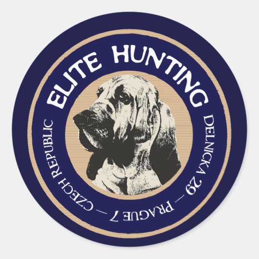 Elite Hunting Hostel Runder Aufkleber (Vorderseite)