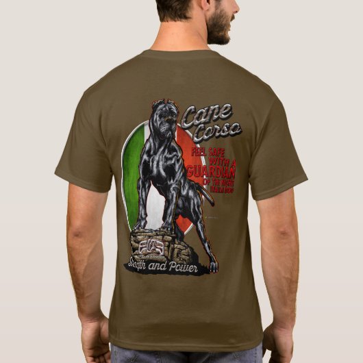 ELITE Korsischer Cane Guradian T-Shirt (Rückseite)