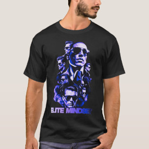 Elite Mindset Luxus Premium Herren Schwarz Grafik T-Shirt
