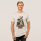 Elite Monster Squad 2025 Halloween Gang Tri-Blend Shirt (Vorderseite voll)