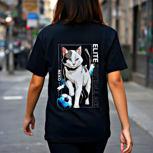 Elite Neko Fußball-Ass: Großartige Katzenfußball-F Tri-Blend Shirt