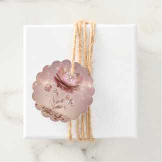 Elite Neon Mandala floral geschnittene Geschenkanh Geschenkanhänger