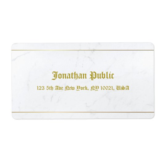 Elite Old Style Calligraphed Marmor Gold Shipping (Vorne)