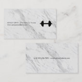 Elite Personal Trainer Marmorprint Visitenkarte (Vorne/Hinten)