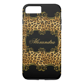 Elite Regal Leopard Gold Black Animal Print 2 Case-Mate iPhone Hülle