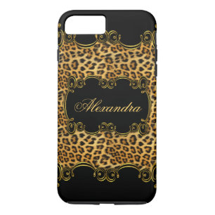 Elite-Regal-Leoparden-Gold-Schwarz-Tierdruck 2 Case-Mate iPhone Hülle