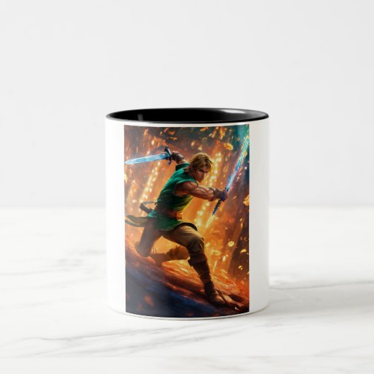 Elite Soldier Zwei-Tone-Tasse: Camouflage Design, Zweifarbige Tasse (Mittel)